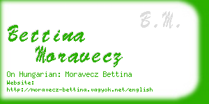 bettina moravecz business card